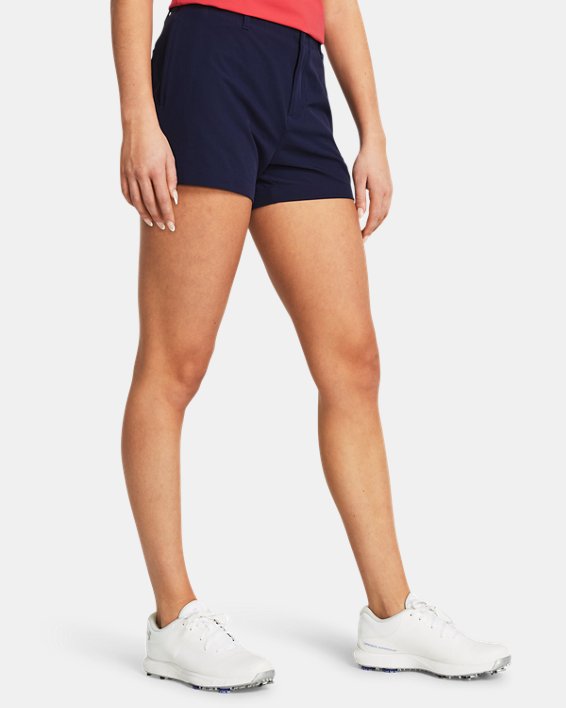 Women's UA Drive 3.5" Shorts, Blue, pdpMainDesktop image number 0